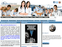 Tablet Screenshot of consultantmedicalinterview.com